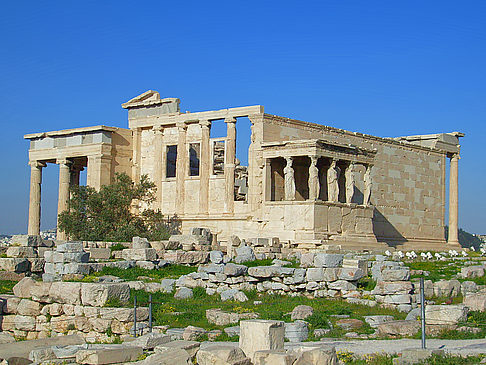 Erechtheion Ansicht Reiseführer  Erechtheion-Tempel der Akropolis-Anlage