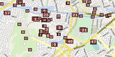 Stadtplan Dionysos-Theater