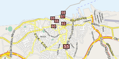 Stadtplan Iraklio Griechenland