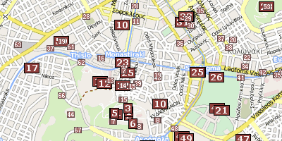Pláka Griechenland Stadtplan