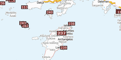 Rhodos Griechenland Stadtplan
