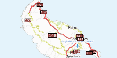 Zakynthos Griechenland Stadtplan